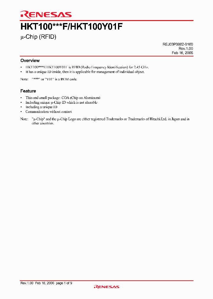 HKT100Y01F_222382.PDF Datasheet