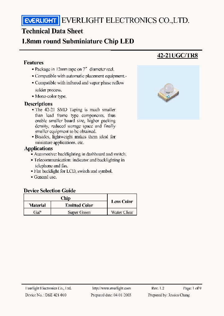 42-21UGCTR_224208.PDF Datasheet