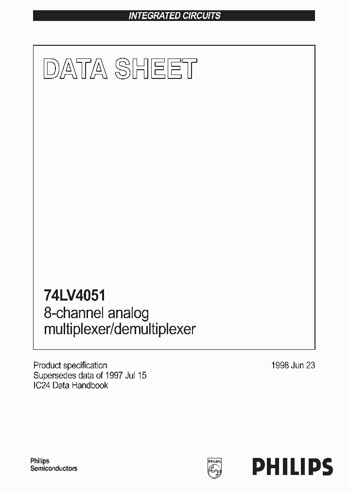 74LV4051_233317.PDF Datasheet