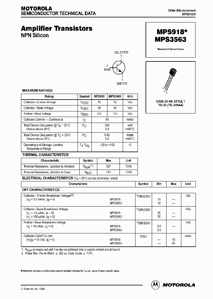 MPS918_245068.PDF Datasheet