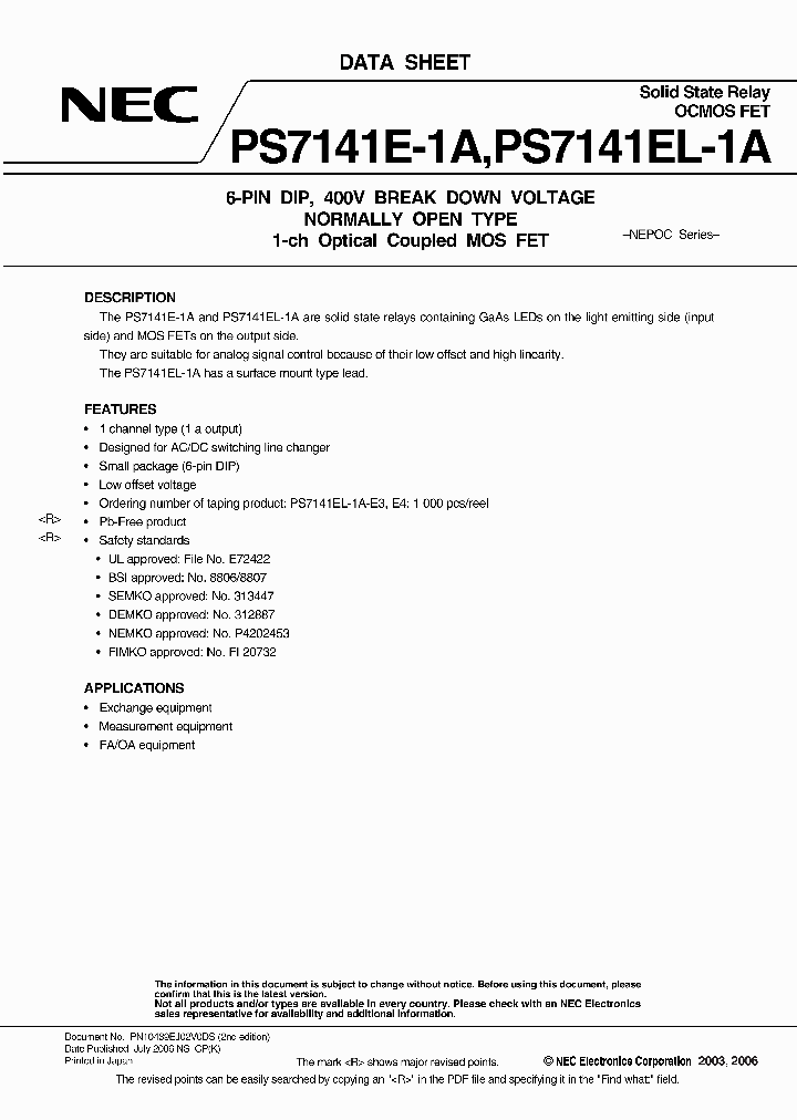 PS7141EL-1A-E3-A_246174.PDF Datasheet