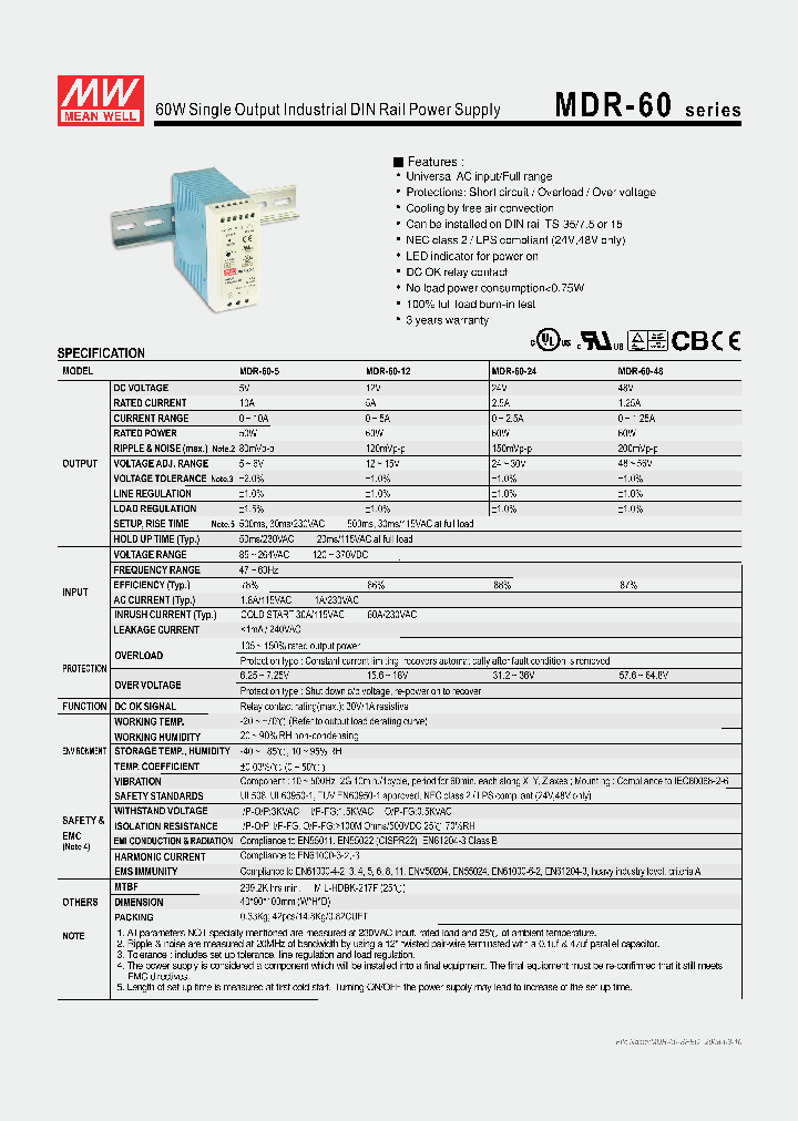 MDR-60-5_278275.PDF Datasheet