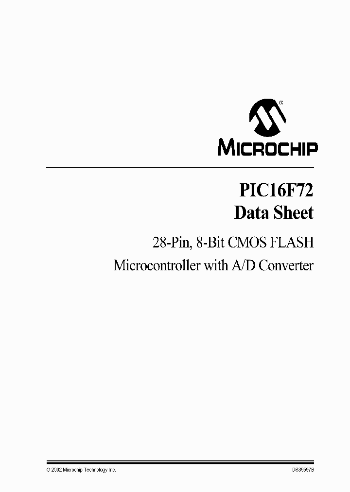 PIC16LF72P_302907.PDF Datasheet