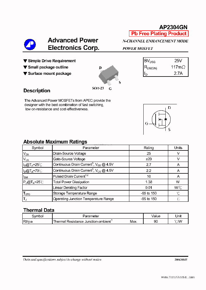 AP2304GN_181057.PDF Datasheet