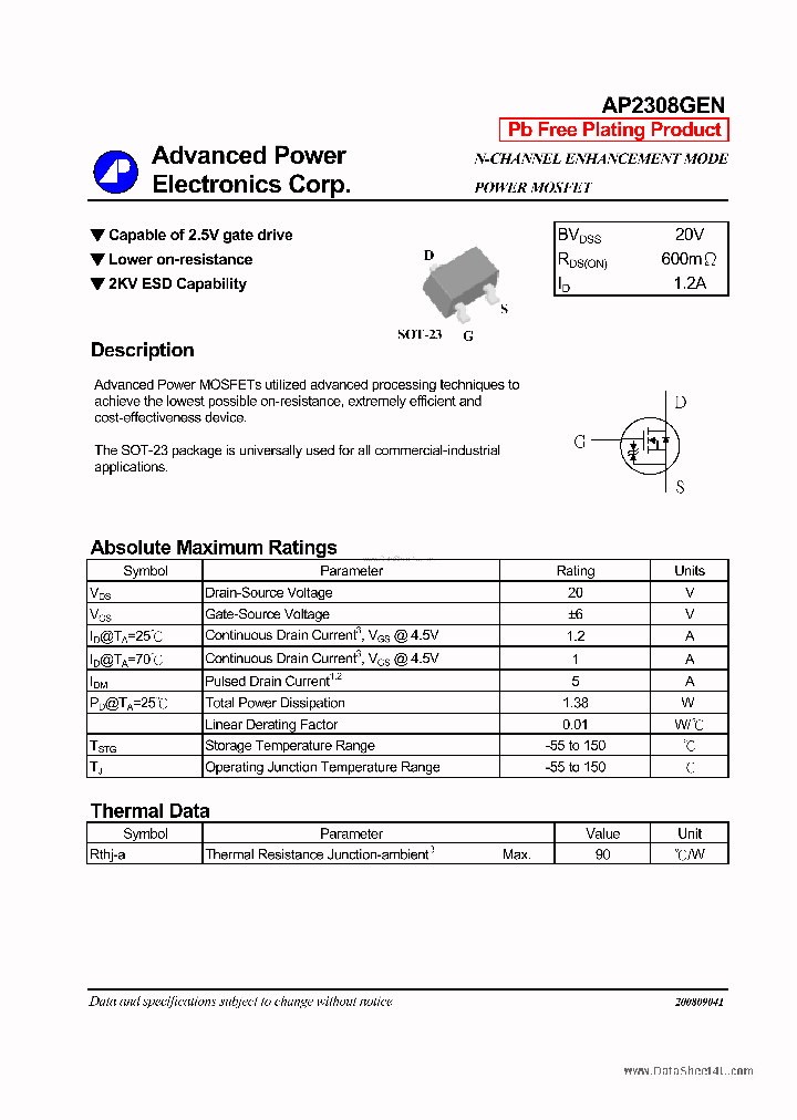 AP2308GEN_181068.PDF Datasheet