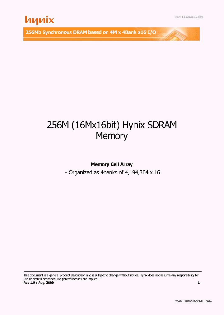H57V2562GTR_181239.PDF Datasheet