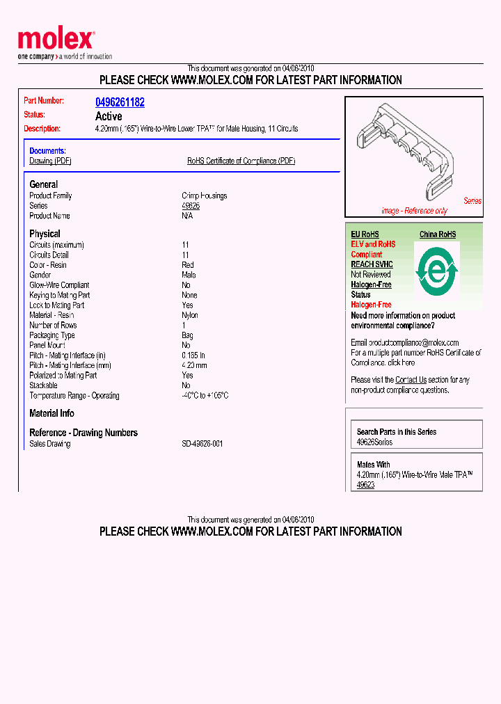 49626-1182_284152.PDF Datasheet