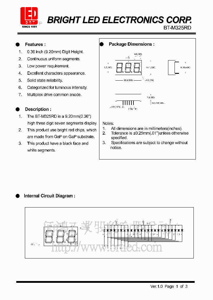 BT-M325RD_289415.PDF Datasheet