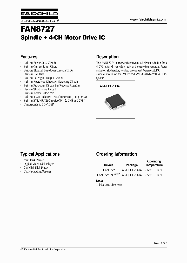 FAN872704_314975.PDF Datasheet