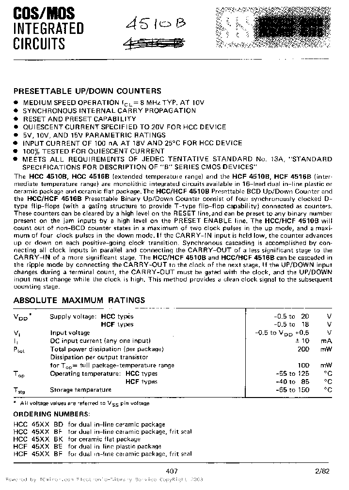 HCC4510BF_316027.PDF Datasheet