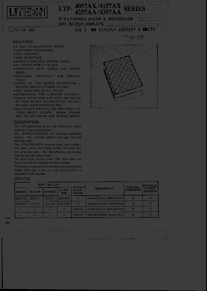 LTP4057AY_317635.PDF Datasheet