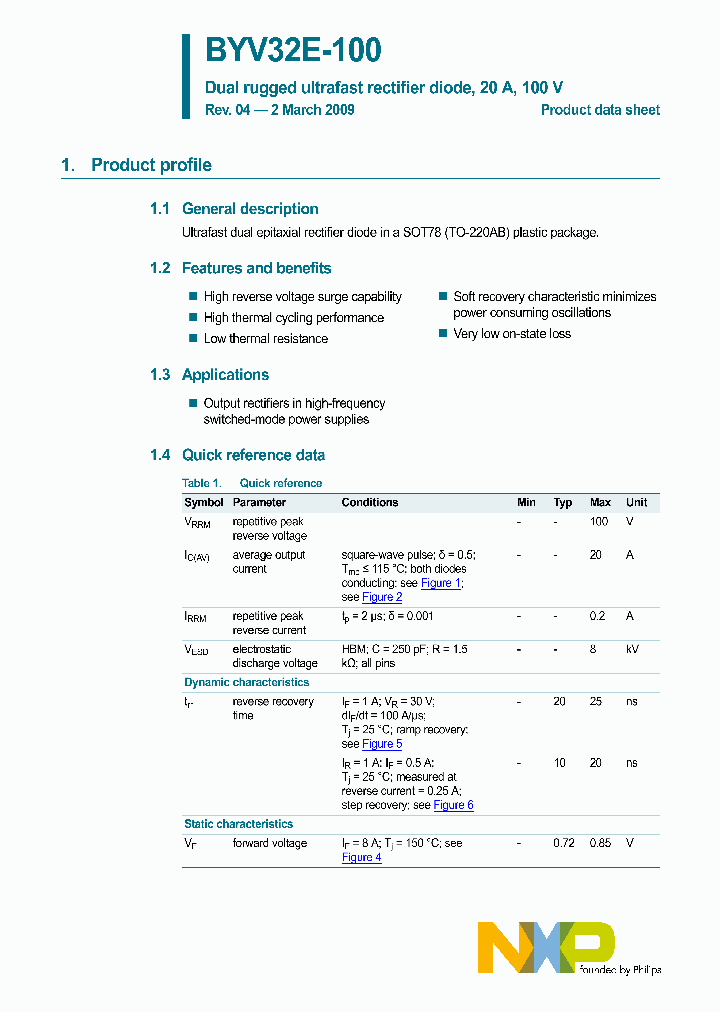 BYV32E-100_428352.PDF Datasheet