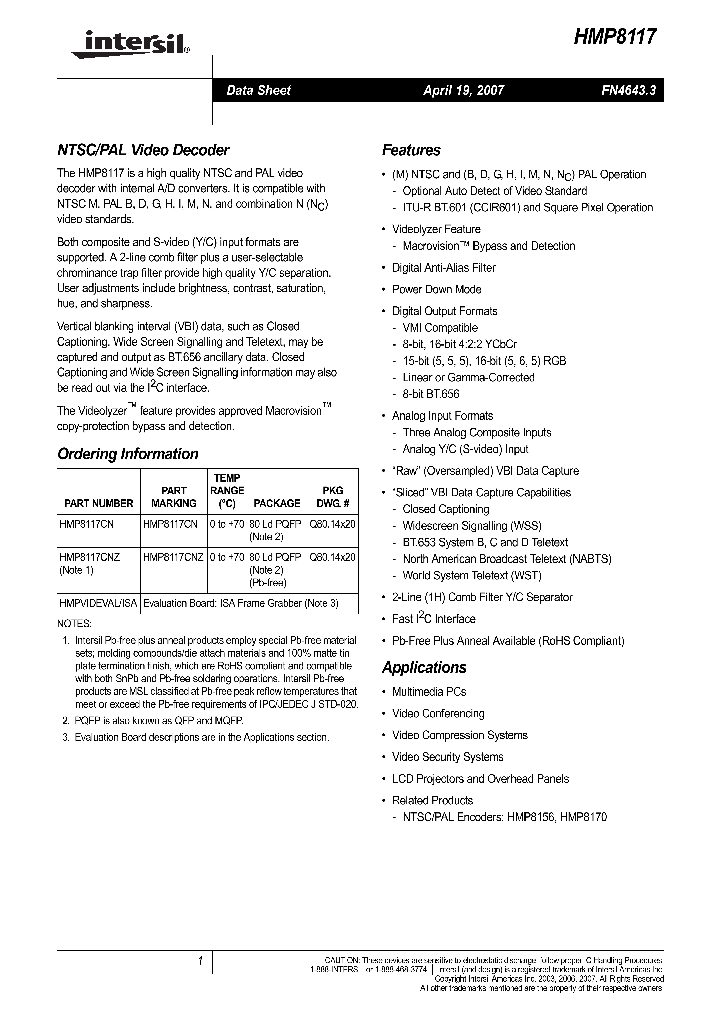 HMPVIDEVALISA_443798.PDF Datasheet