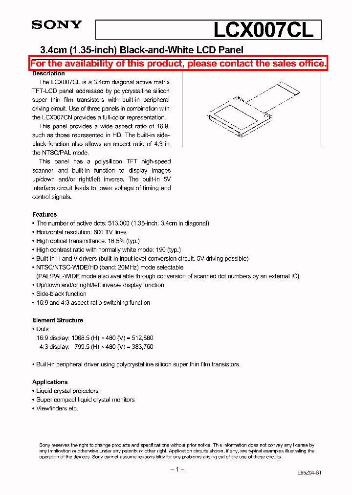 LCX007CL_241363.PDF Datasheet