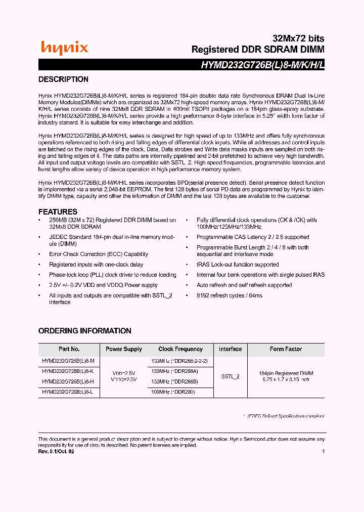 HYMD232G726BL8-K_398837.PDF Datasheet