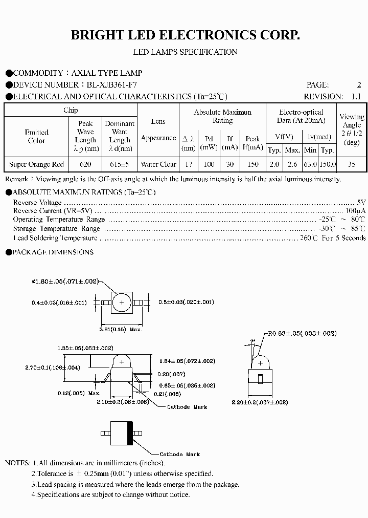 BL-XJB361-TR7_331460.PDF Datasheet