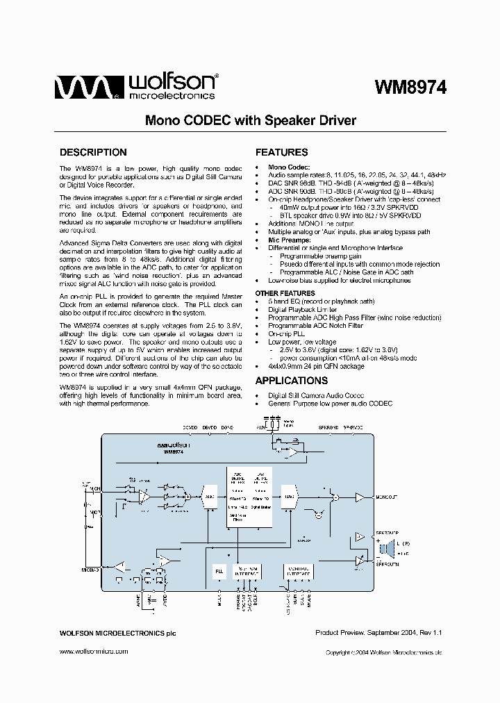 WM8974GEFLRV_488904.PDF Datasheet