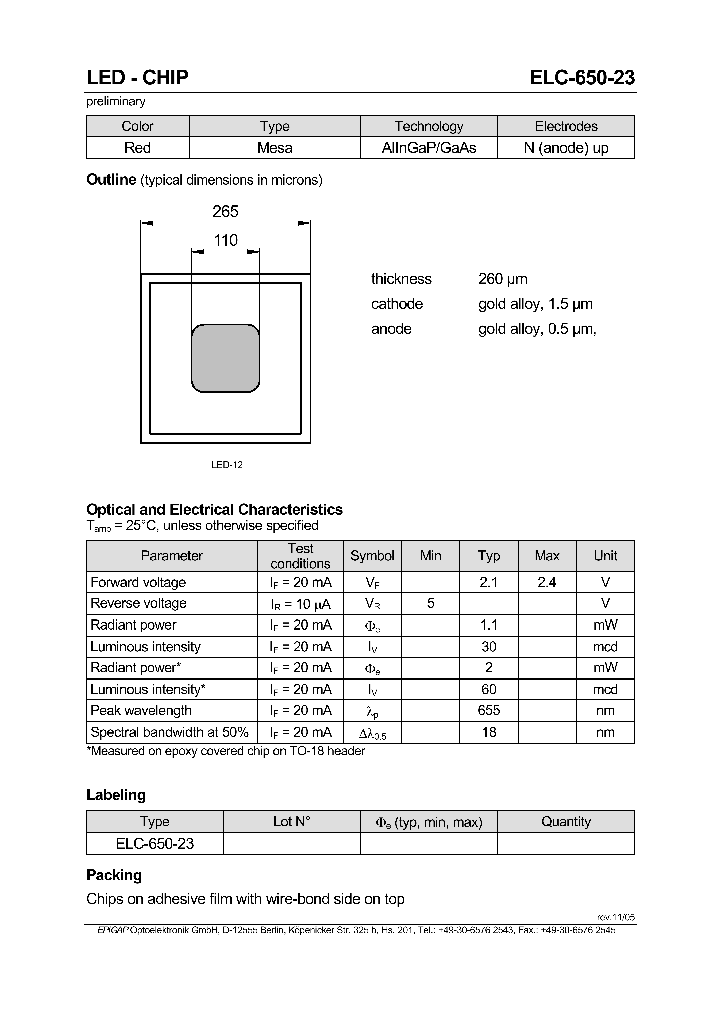 ELC-650-23_410311.PDF Datasheet