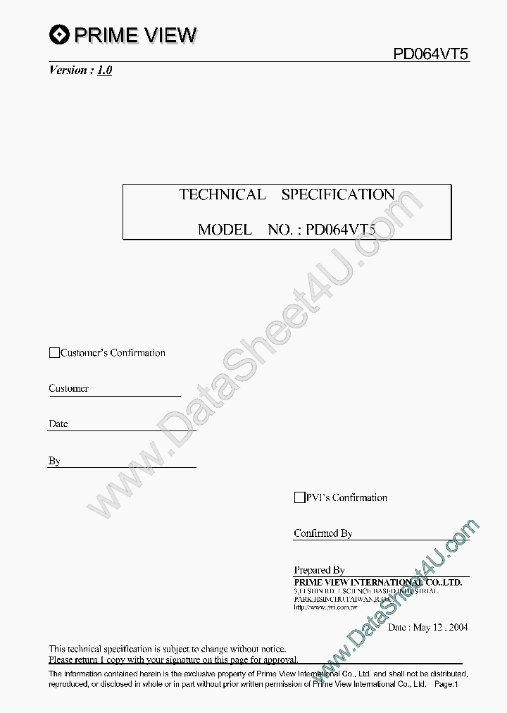 PD064VT5_199960.PDF Datasheet