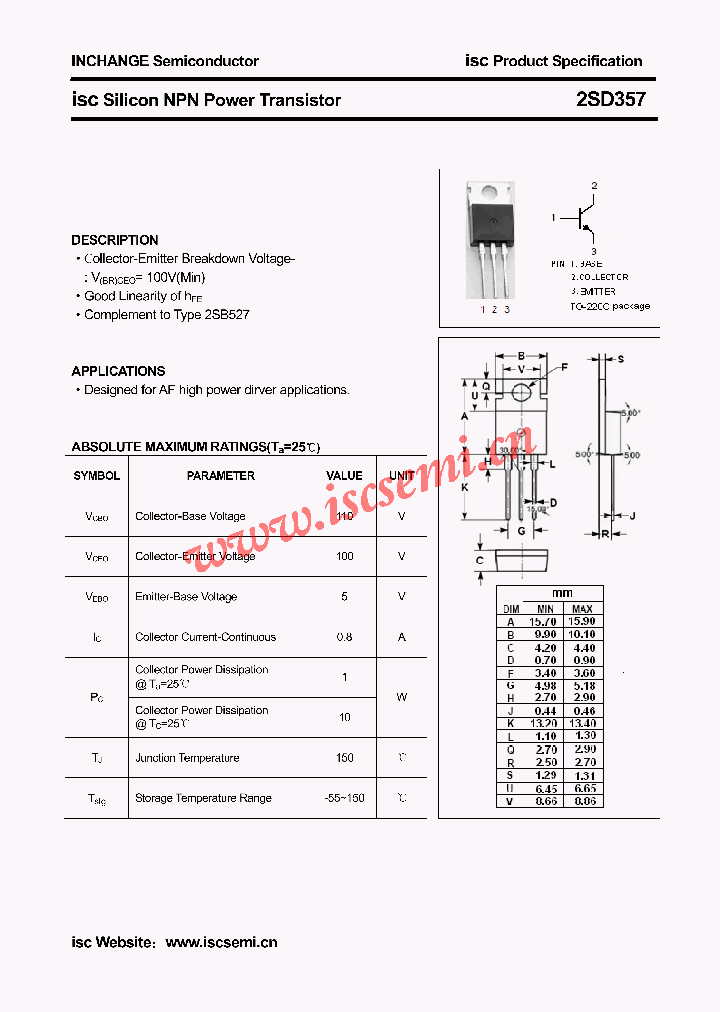 2SD357_423326.PDF Datasheet