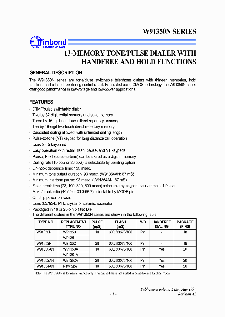 W91352N_244518.PDF Datasheet