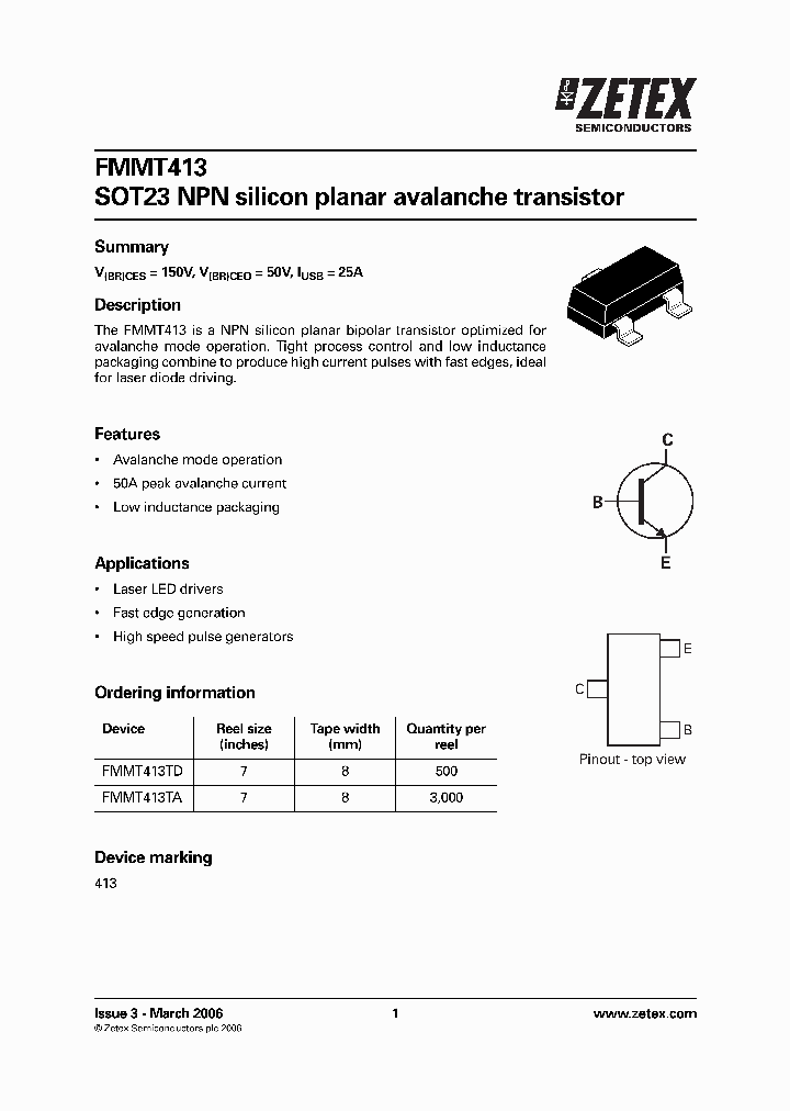 FMMT413_521197.PDF Datasheet