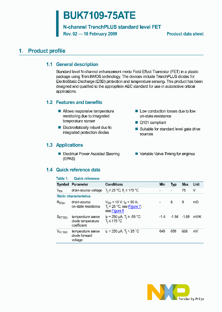BUK7109-75ATE_430637.PDF Datasheet