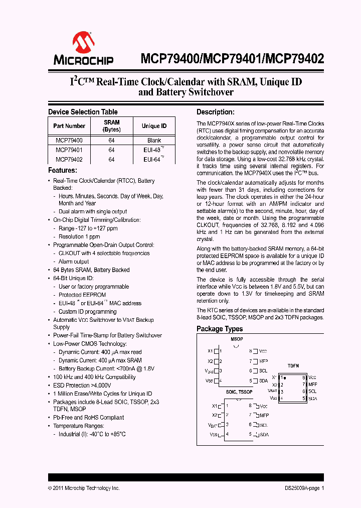 MCP79400_536111.PDF Datasheet