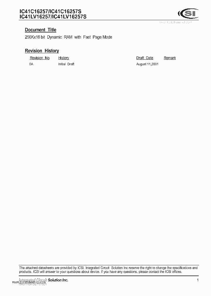 IC41C16257_214932.PDF Datasheet