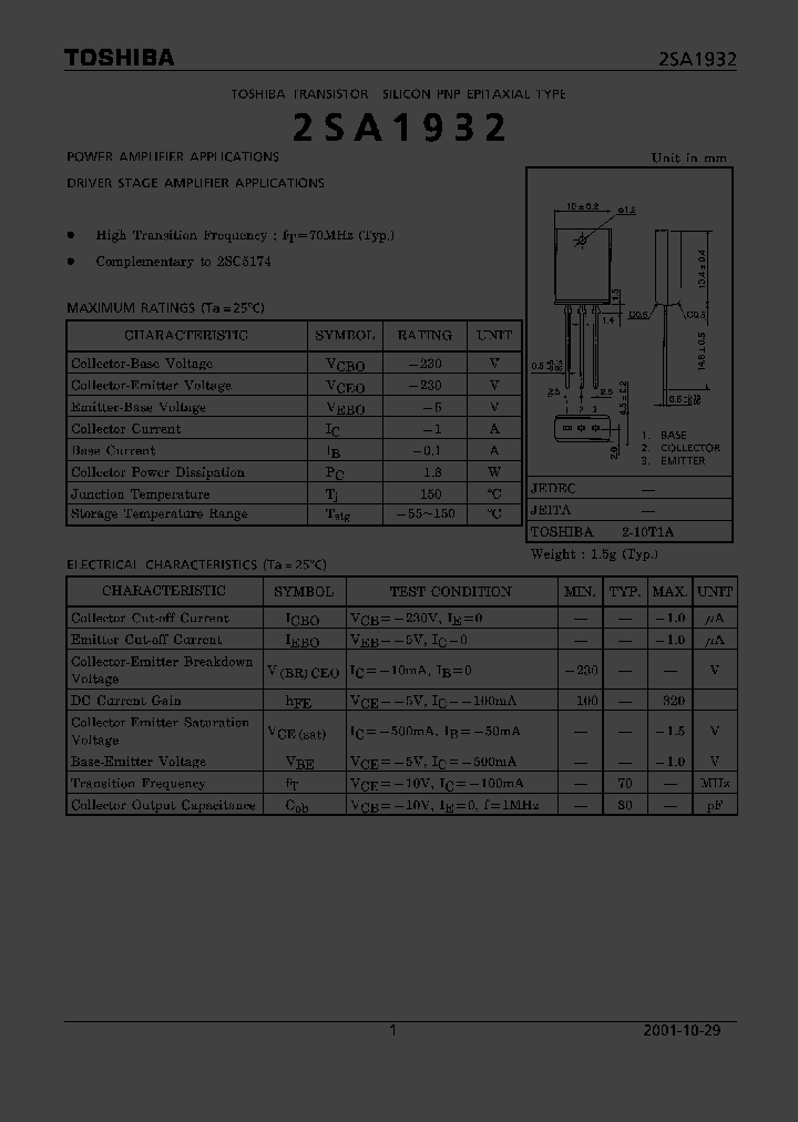 2SA1932_249183.PDF Datasheet