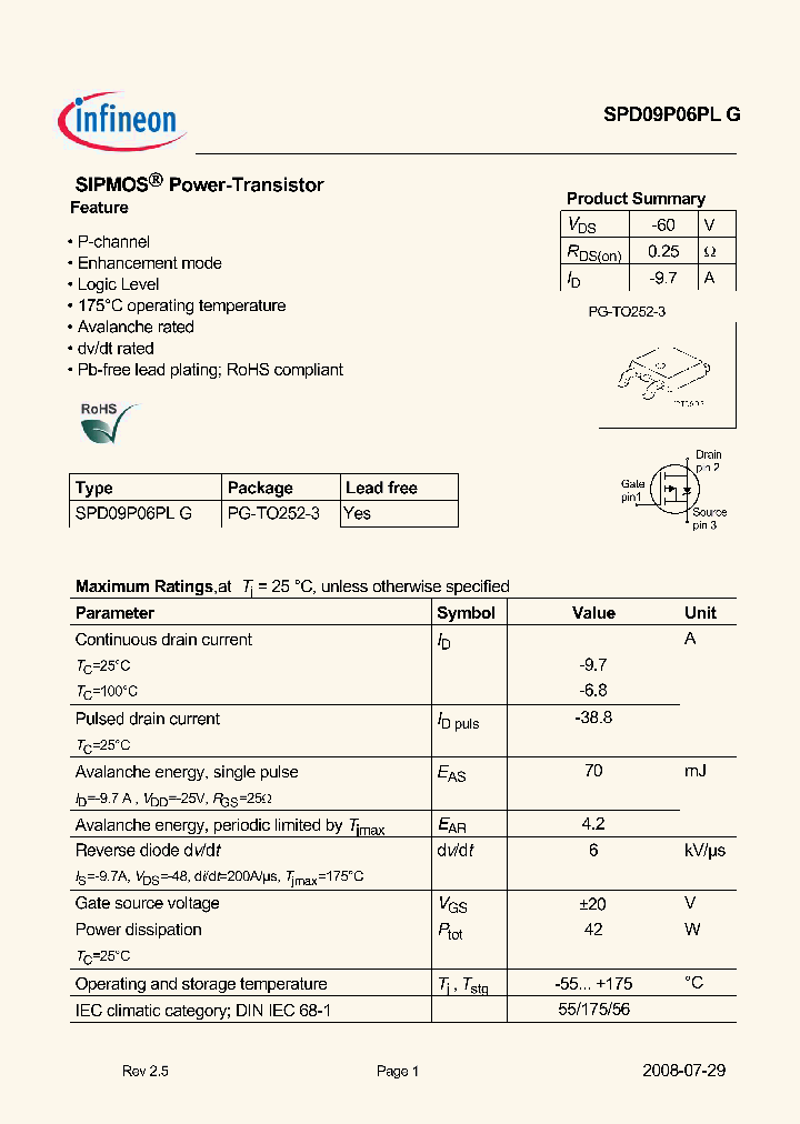 SPD09P06PL_540824.PDF Datasheet