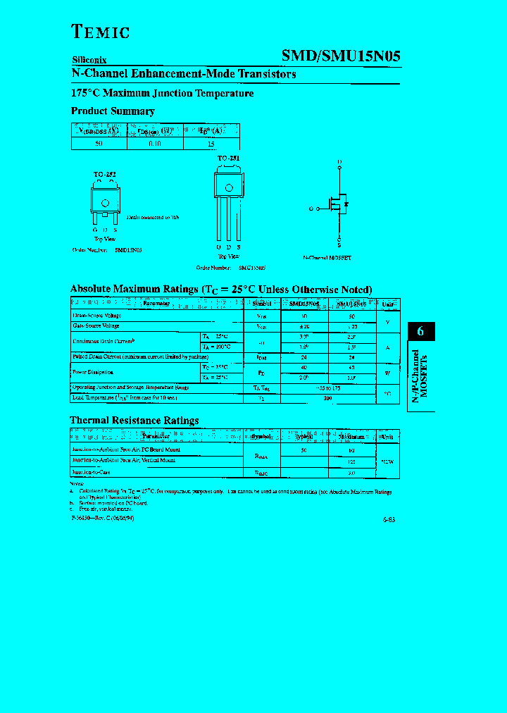 SMD15N05_543206.PDF Datasheet