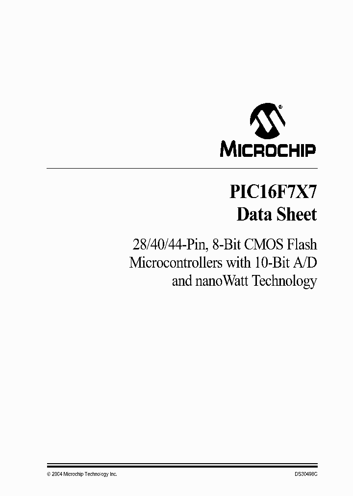 PIC16F747-IP_335881.PDF Datasheet
