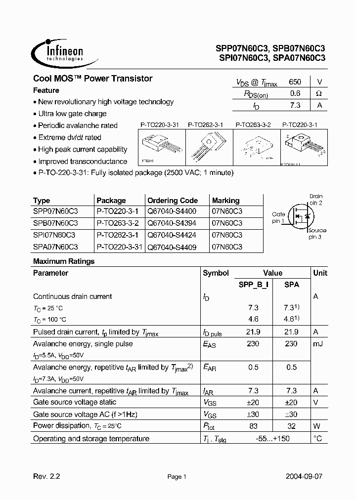 SPI07N60C3_251945.PDF Datasheet