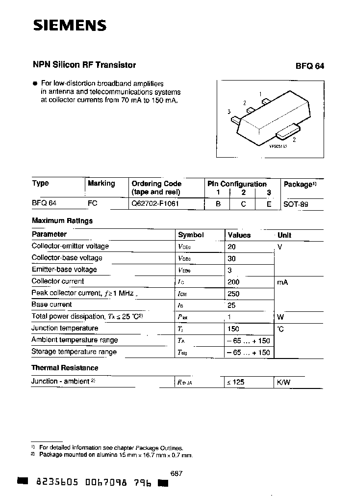 BFQ64_337057.PDF Datasheet