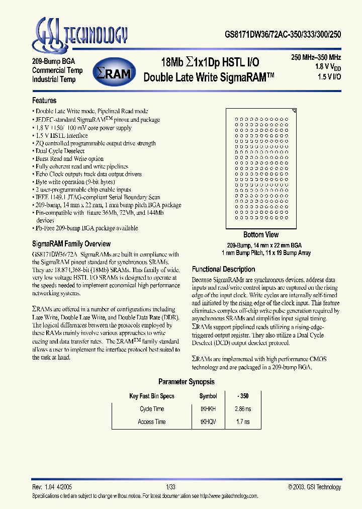 GS8171DW72AC-300_554951.PDF Datasheet