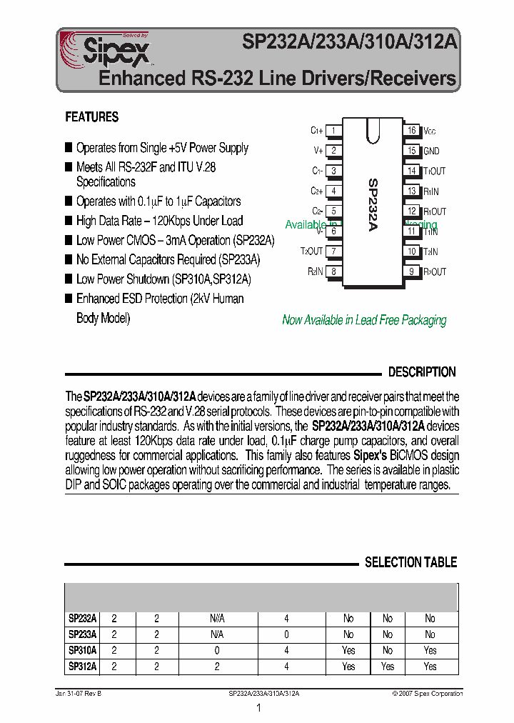 SP232AENTR_448125.PDF Datasheet