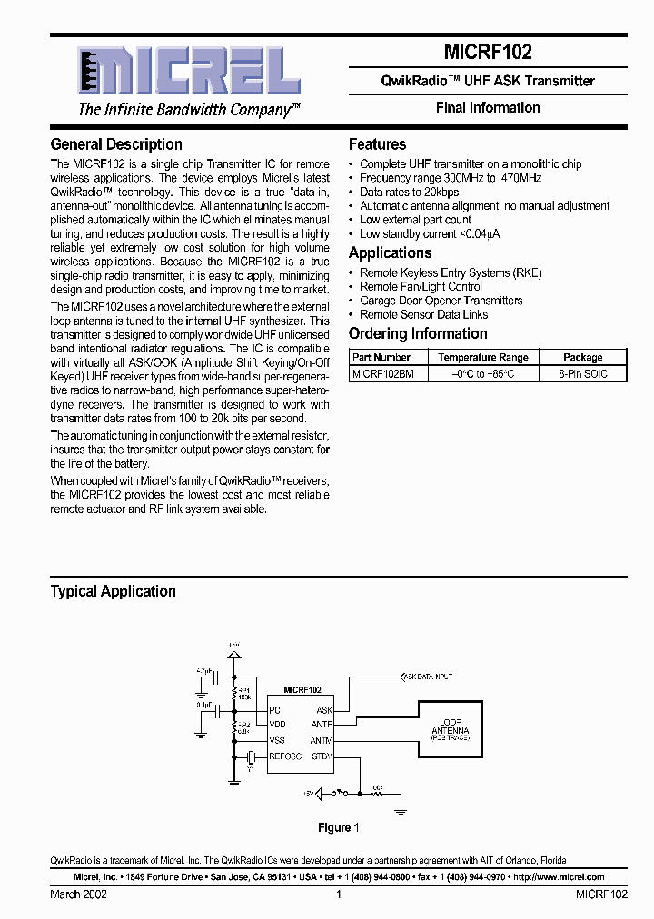 MICRF102_255195.PDF Datasheet