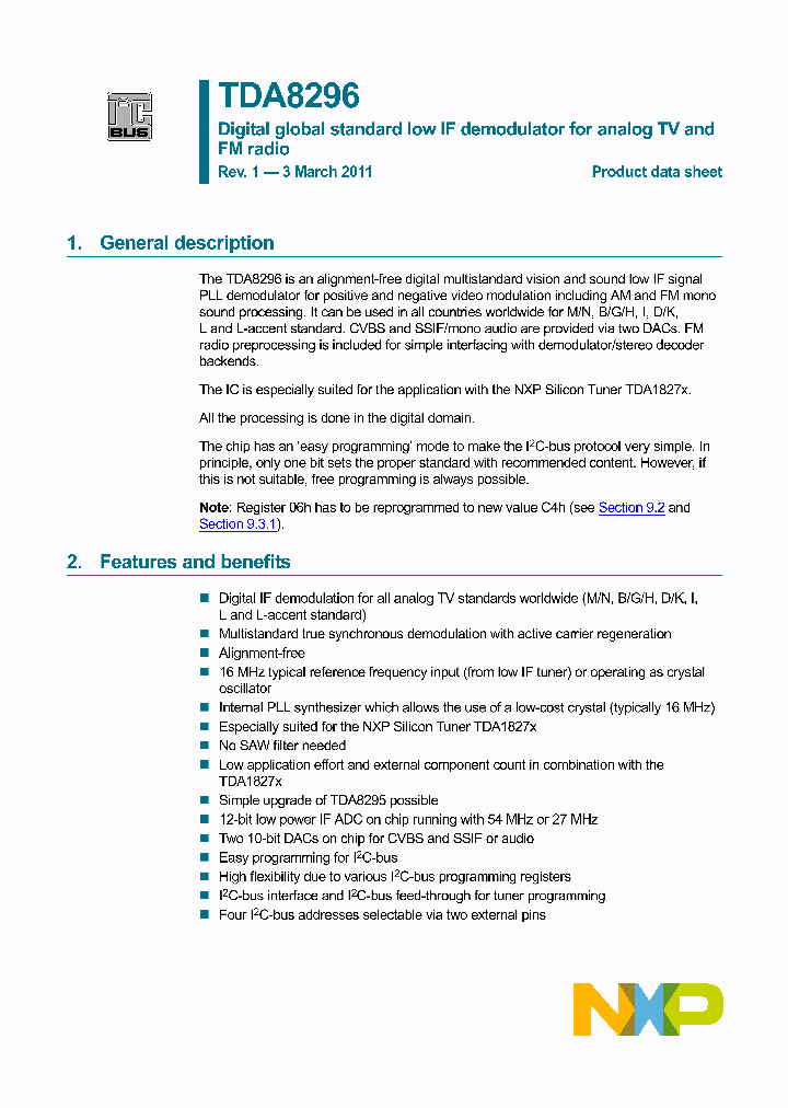 TDA8296_536883.PDF Datasheet
