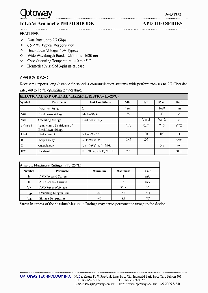APD-1100_600073.PDF Datasheet