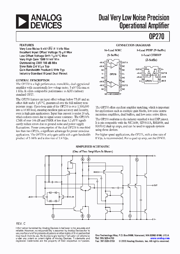 OP270EZ_612184.PDF Datasheet