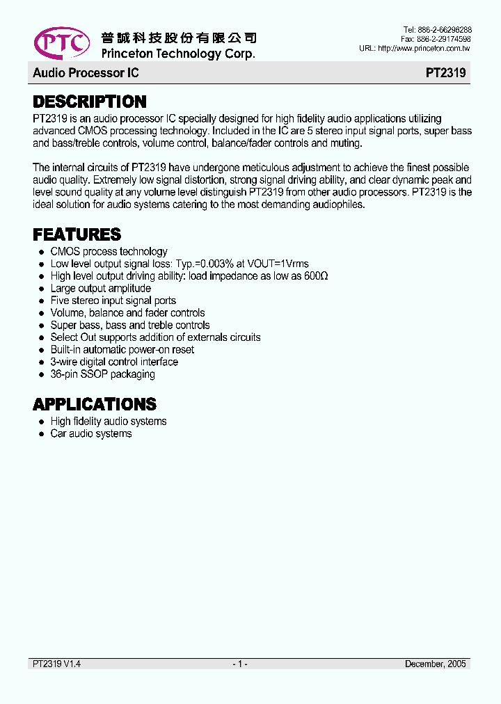 PT2319_619737.PDF Datasheet