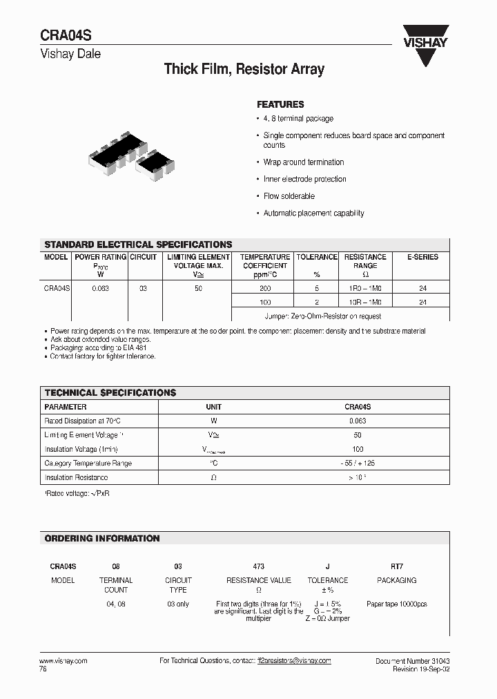 CRA04S_278140.PDF Datasheet