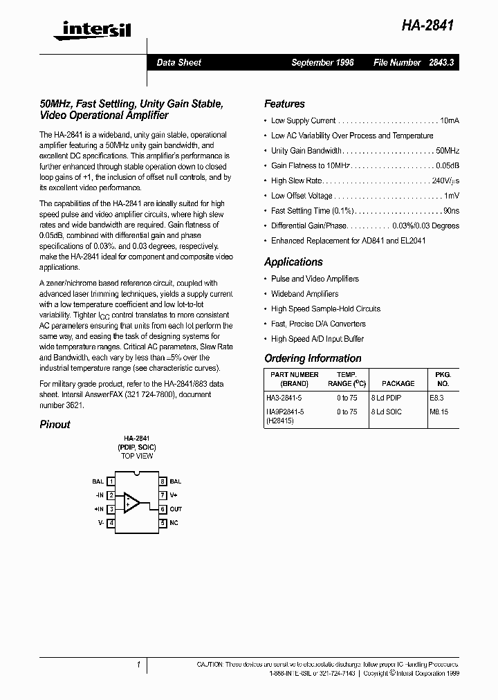 HA-2841_350769.PDF Datasheet