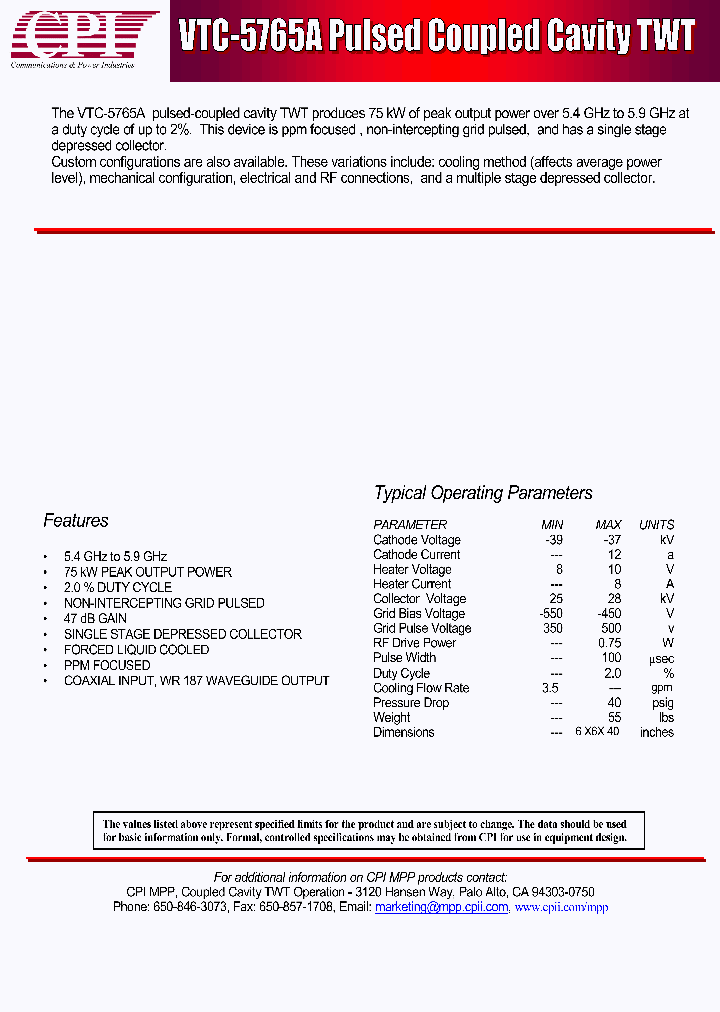VTC5765A_621607.PDF Datasheet