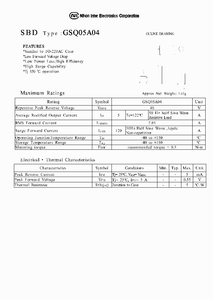 GSQ05A04_291499.PDF Datasheet