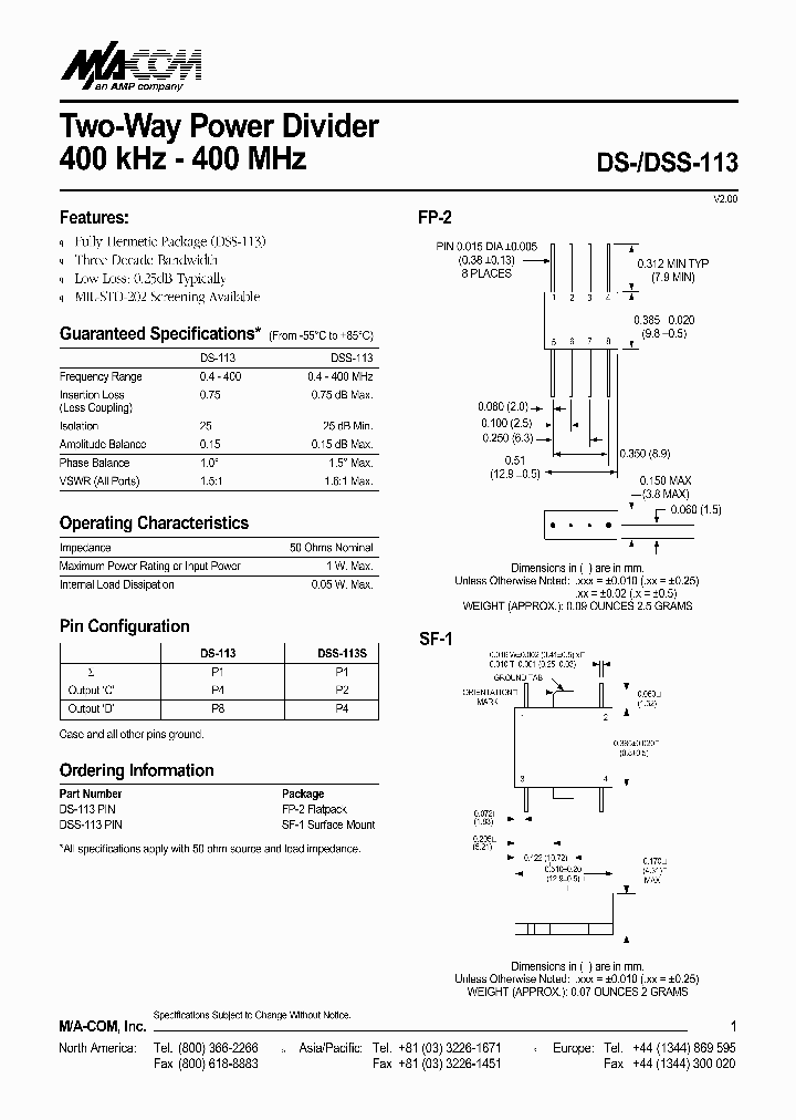 DS-113_367593.PDF Datasheet