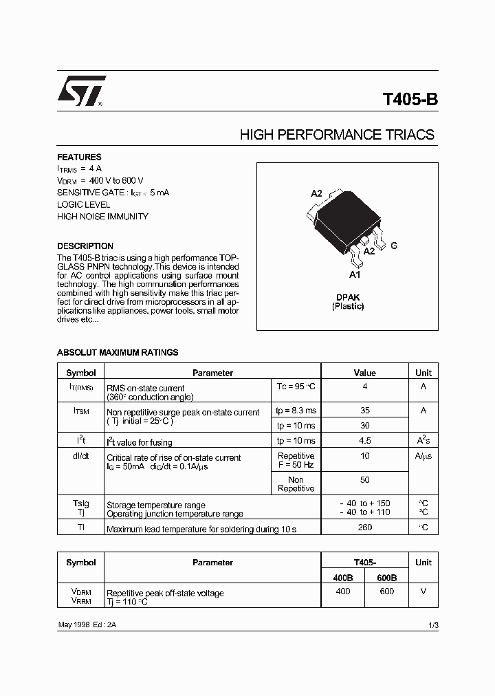 T405-B_370378.PDF Datasheet