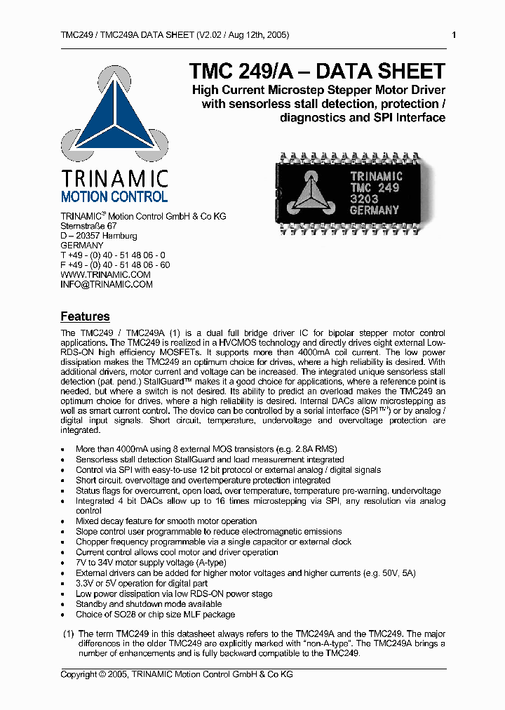 TMC249A_371118.PDF Datasheet