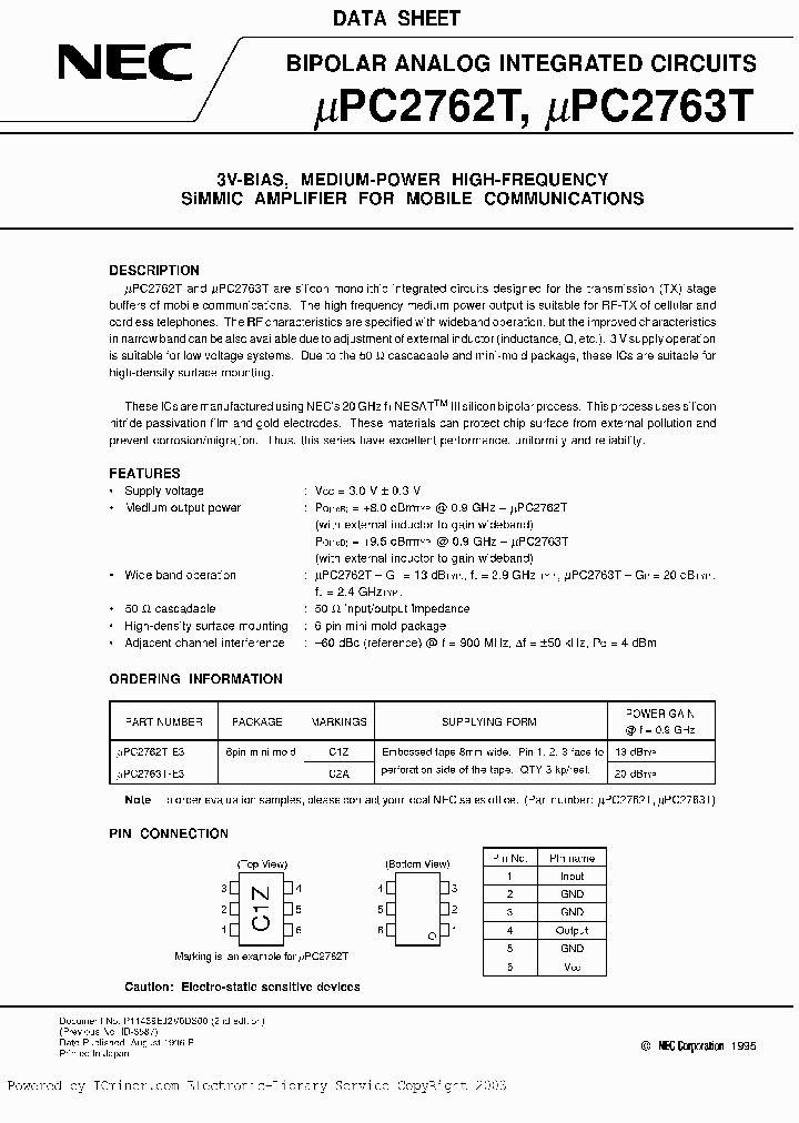 UPC2763T-E3_371205.PDF Datasheet